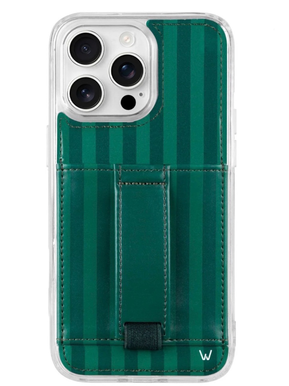 Walle Striped Green Cardholder Phone Case